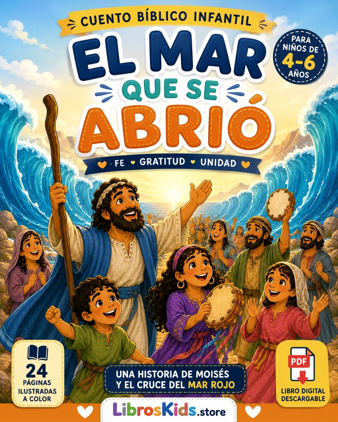 El Mar que se Abrió – Cuento Bíblico Infantil Digital
